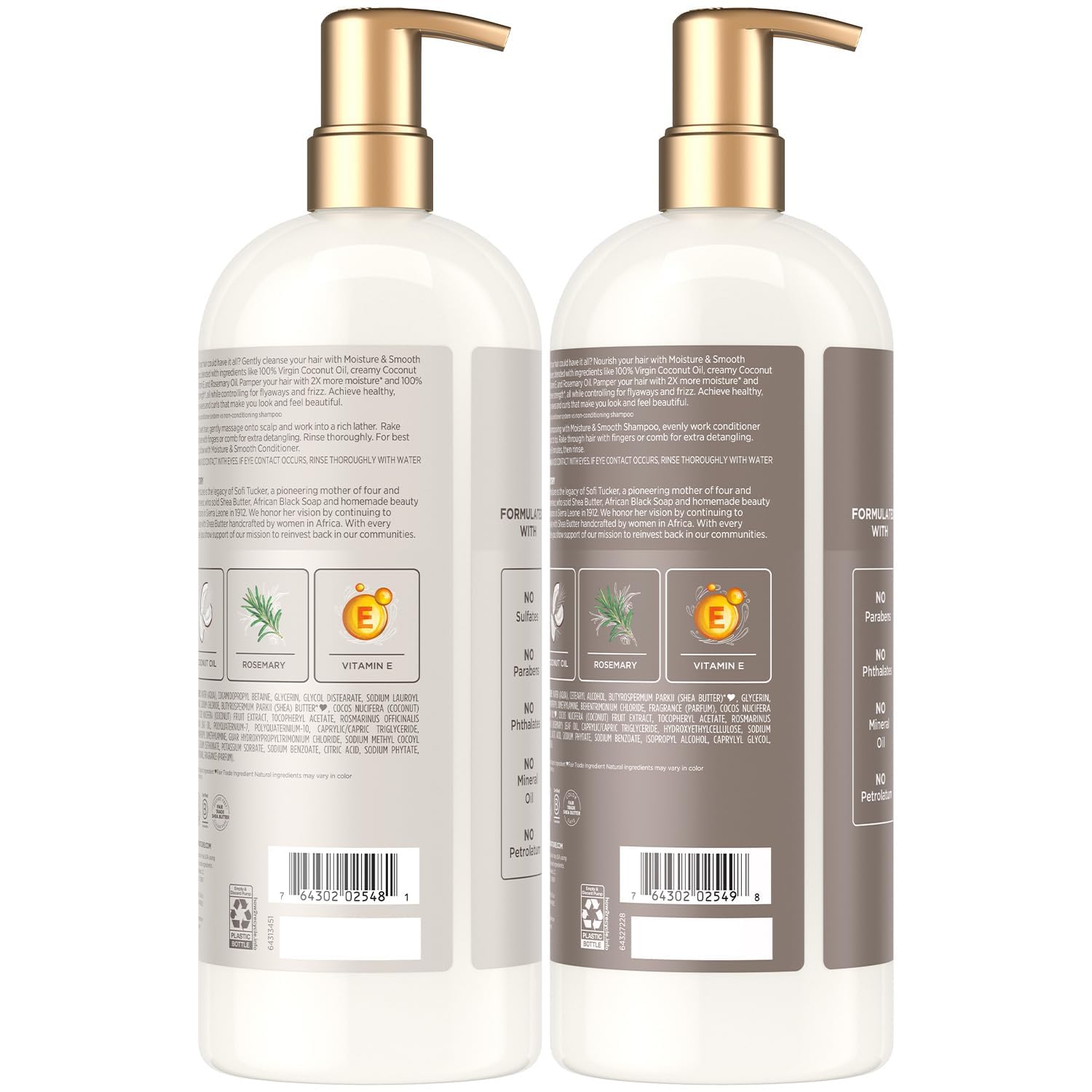 SheaMoisture Moisture & Smooth conditioner bottle helps detangle curls gently