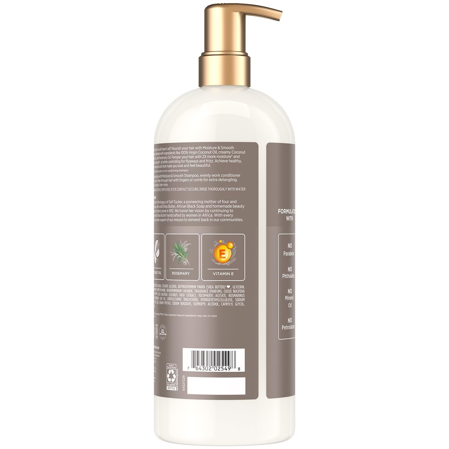 Sheamoisture Moisture & Smooth creamy texture aids detangling and slip.