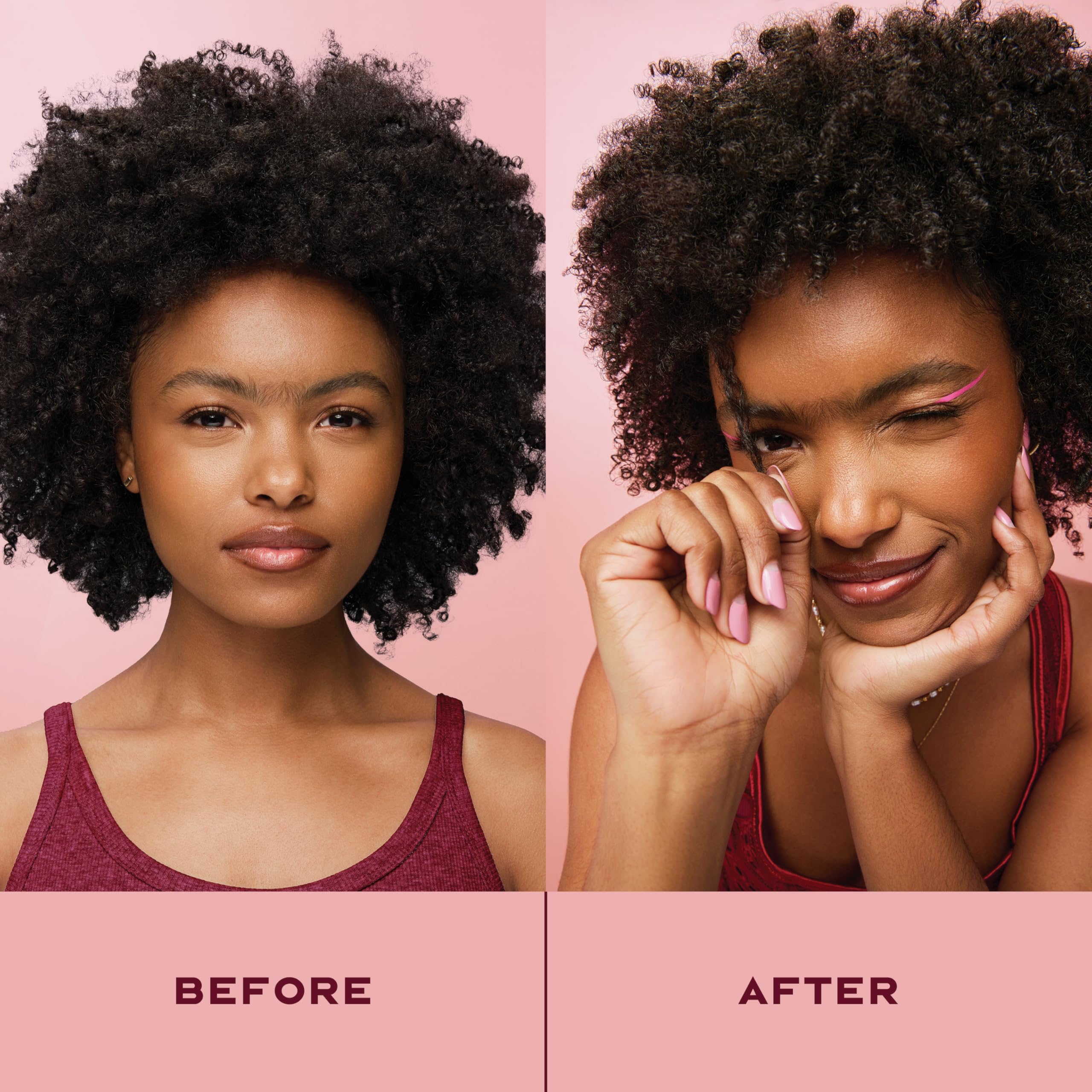 SheaMoisture Neem Oil bottle detail hints nourishing frizz control for natural hair.