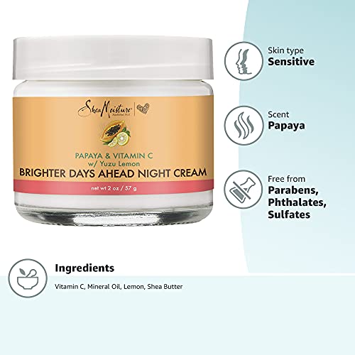 SheaMoisture Night Cream packaging with 2 oz label showcasing travel-friendly size