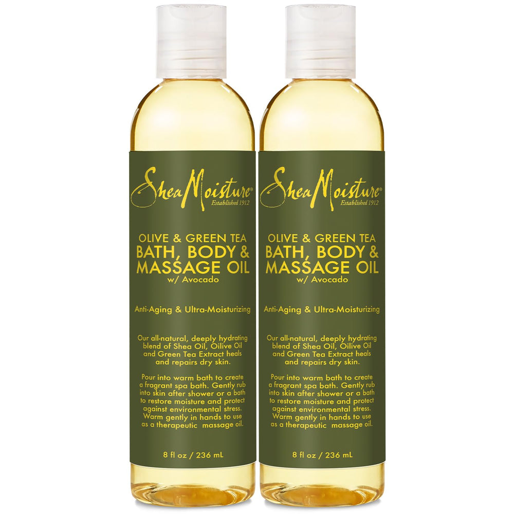 SheaMoisture Olive & Green Tea Oil bottle for hydrating dry skin