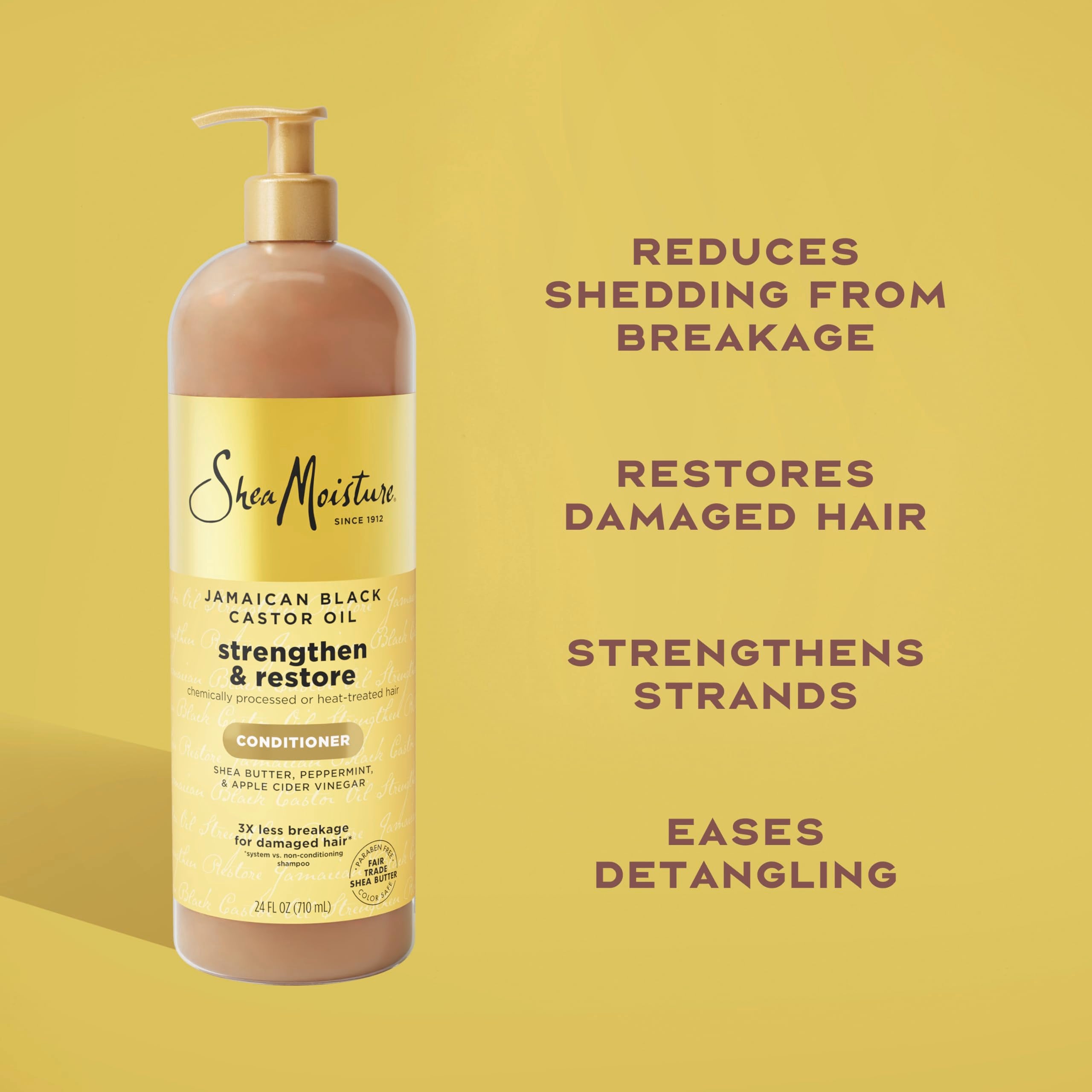 SheaMoisture peppermint oil scalp refresh during conditioner use
