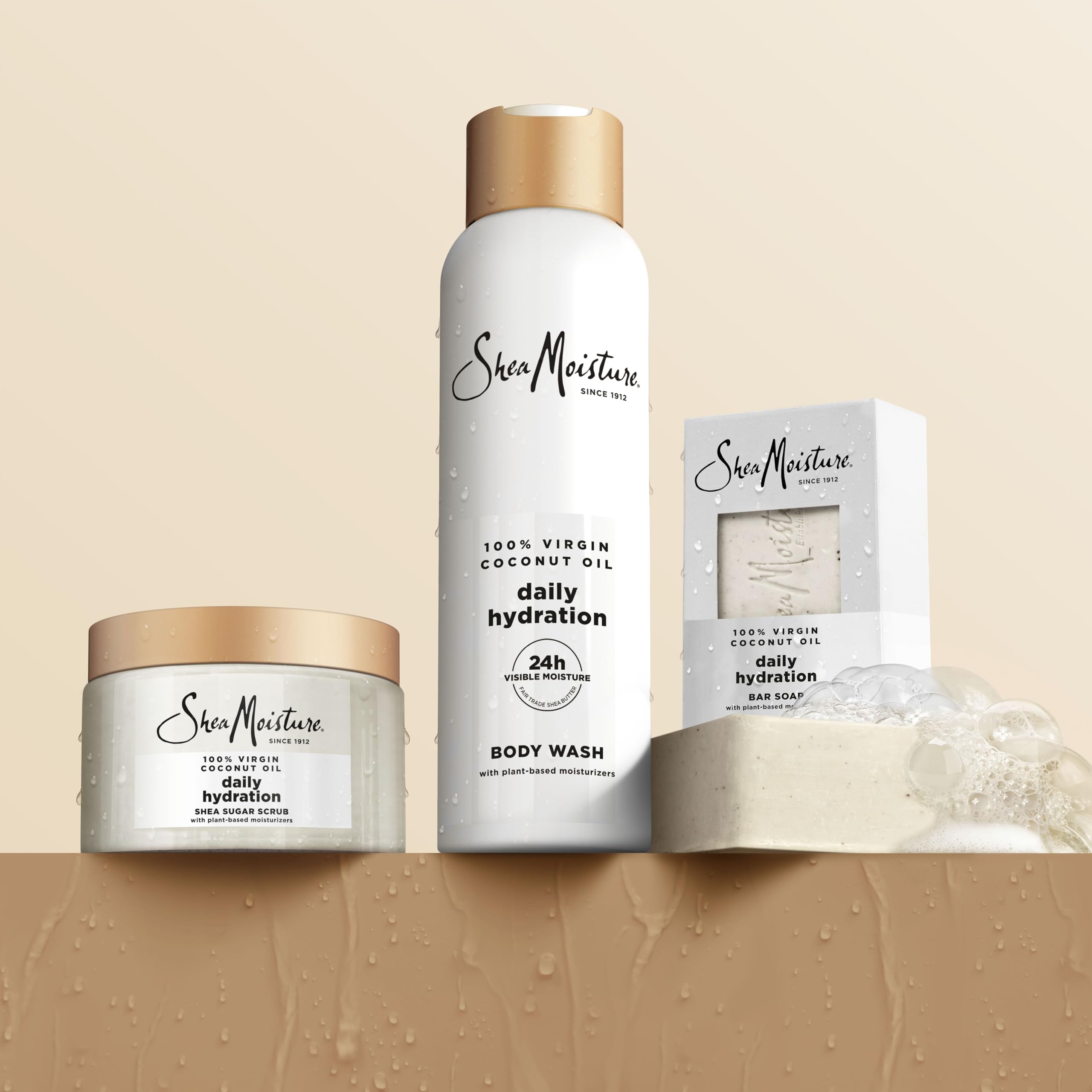 SheaMoisture Shea Butter Bar Soap loofah-use daily gentle cleansing routine
