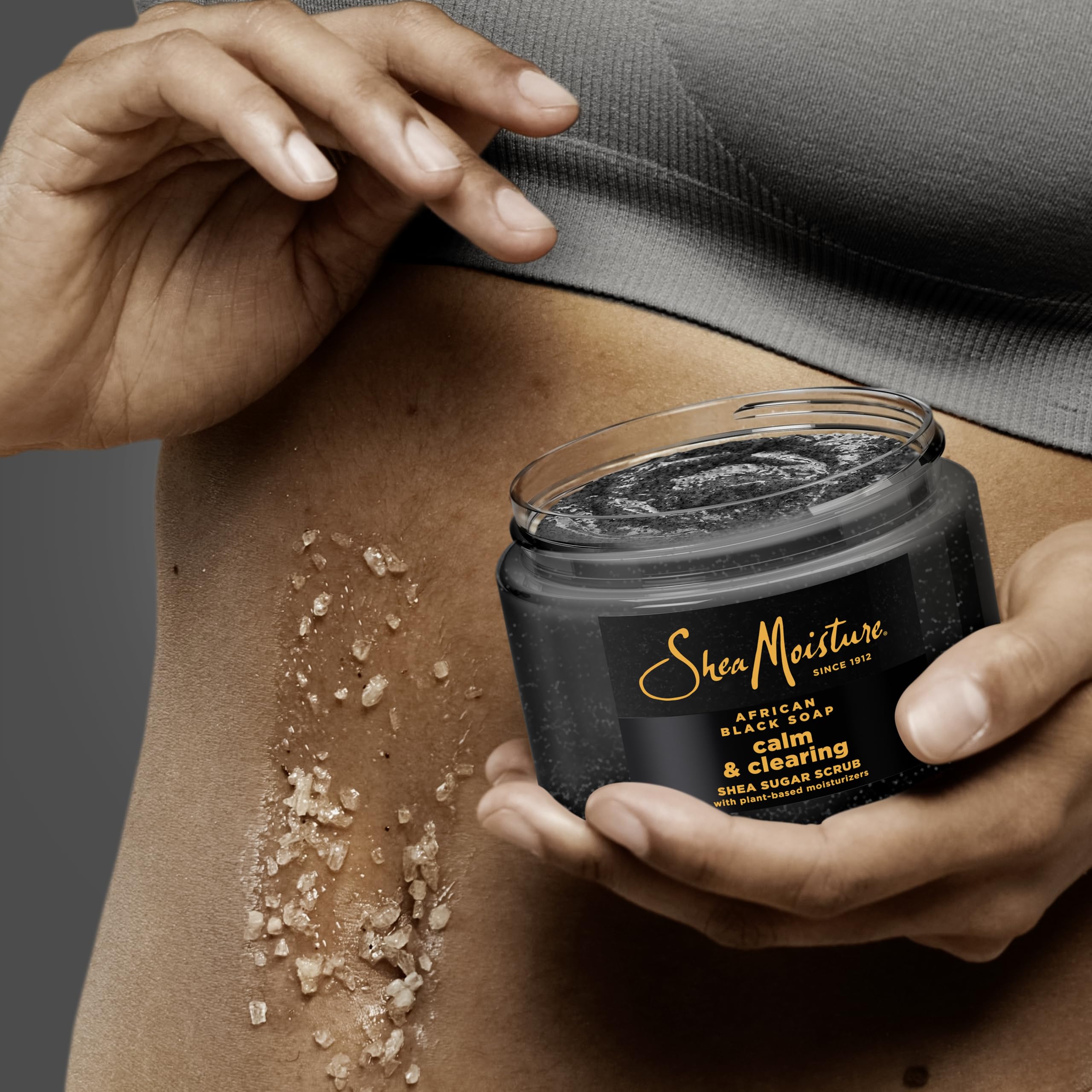 SheaMoisture Shea butter closeup highlights 24H nutrients and long-lasting hydration