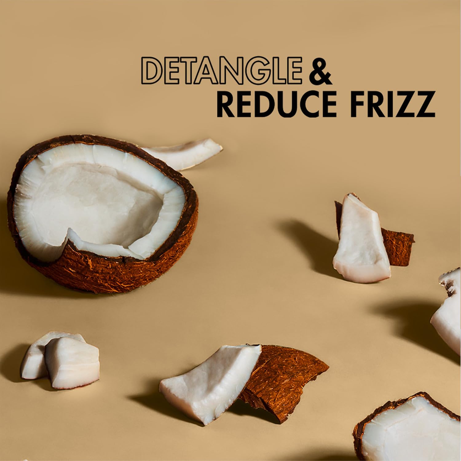 Display of shea butter and coconut ingredients for nourishment