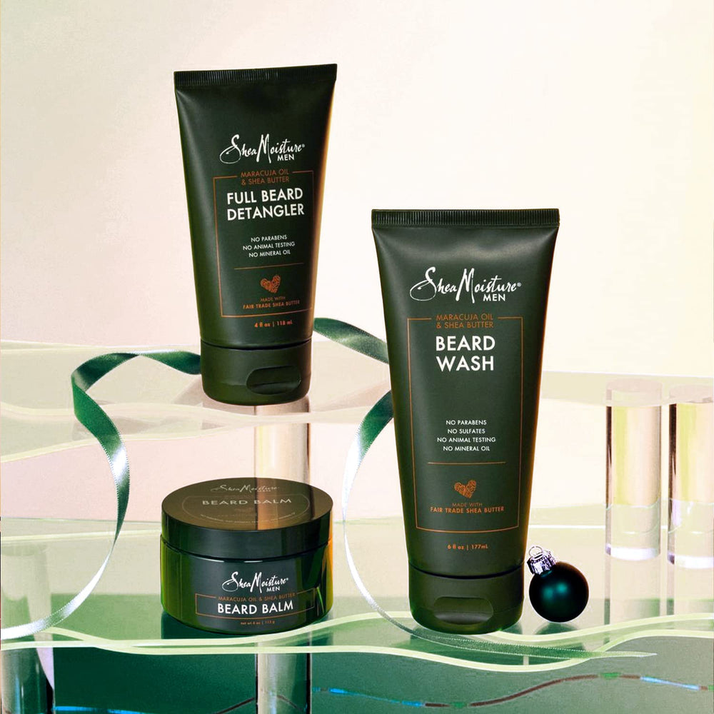 Shea butter ingredient label highlights nourishing, conditioning formula.