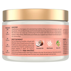 SheaMoisture Smoothie label close-up highlights sulfate-free formula