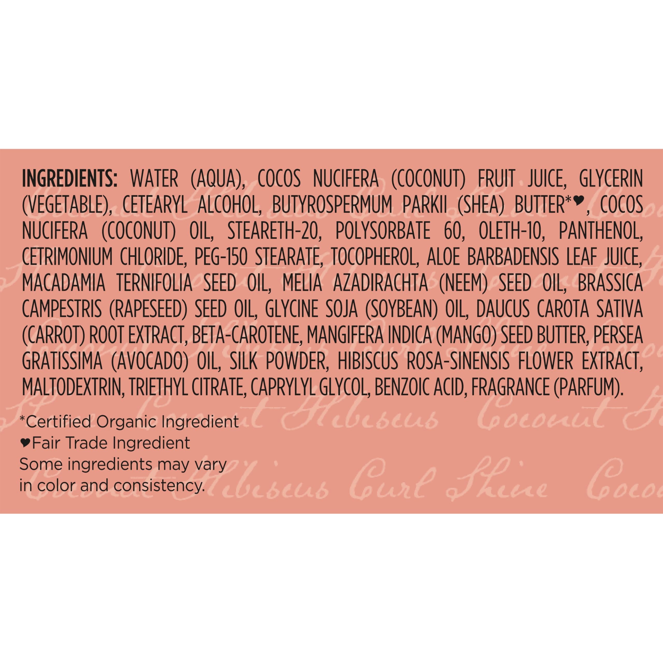Packaging image of SheaMoisture Curl Enhancing Cream coconut hibiscus for healthy curls