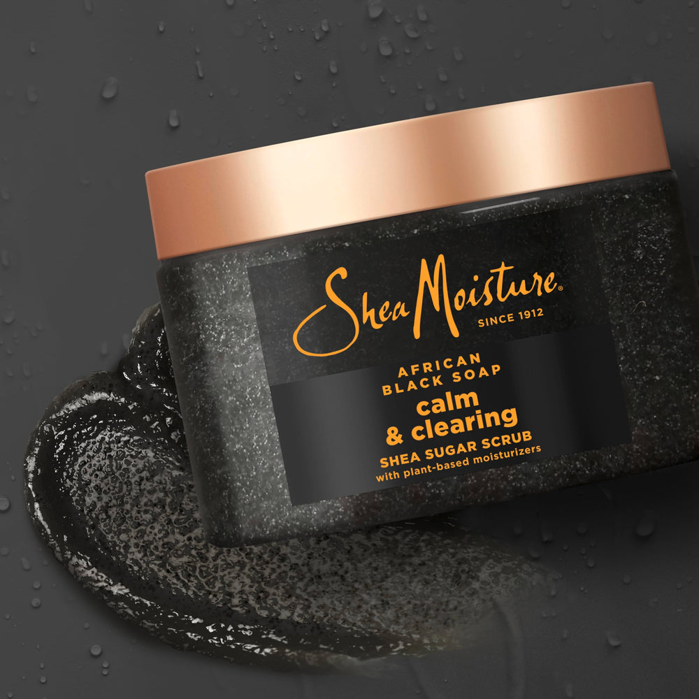 SheaMoisture Sugar Body Scrub oats aloe and vitamin E provide gentle clarifying exfoliation
