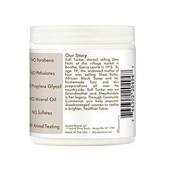 SheaMoisture sugar scrub texture close-up highlighting exfoliating sugar and creamy lather.