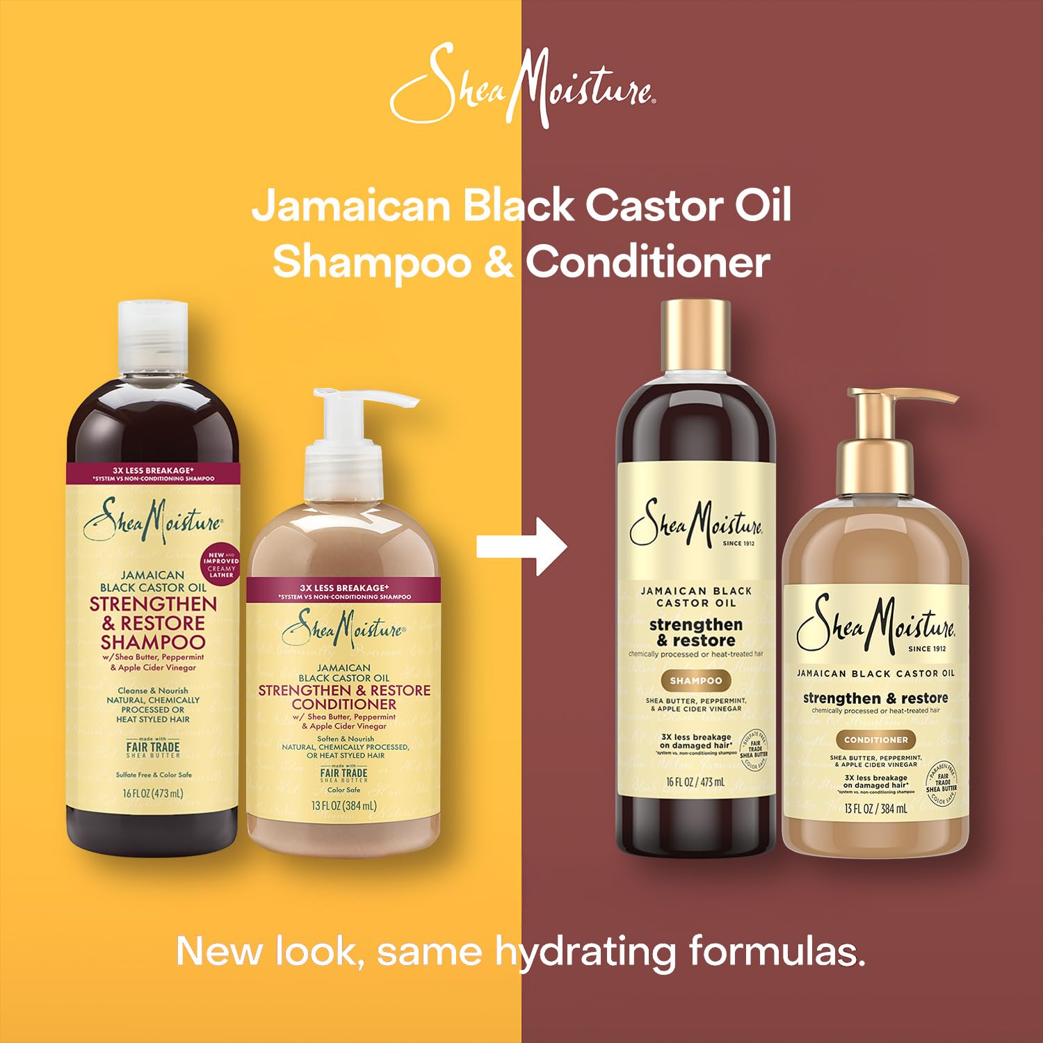 Sheamoisture sulfate-free formula with ACV and peppermint for gentle cleansing
