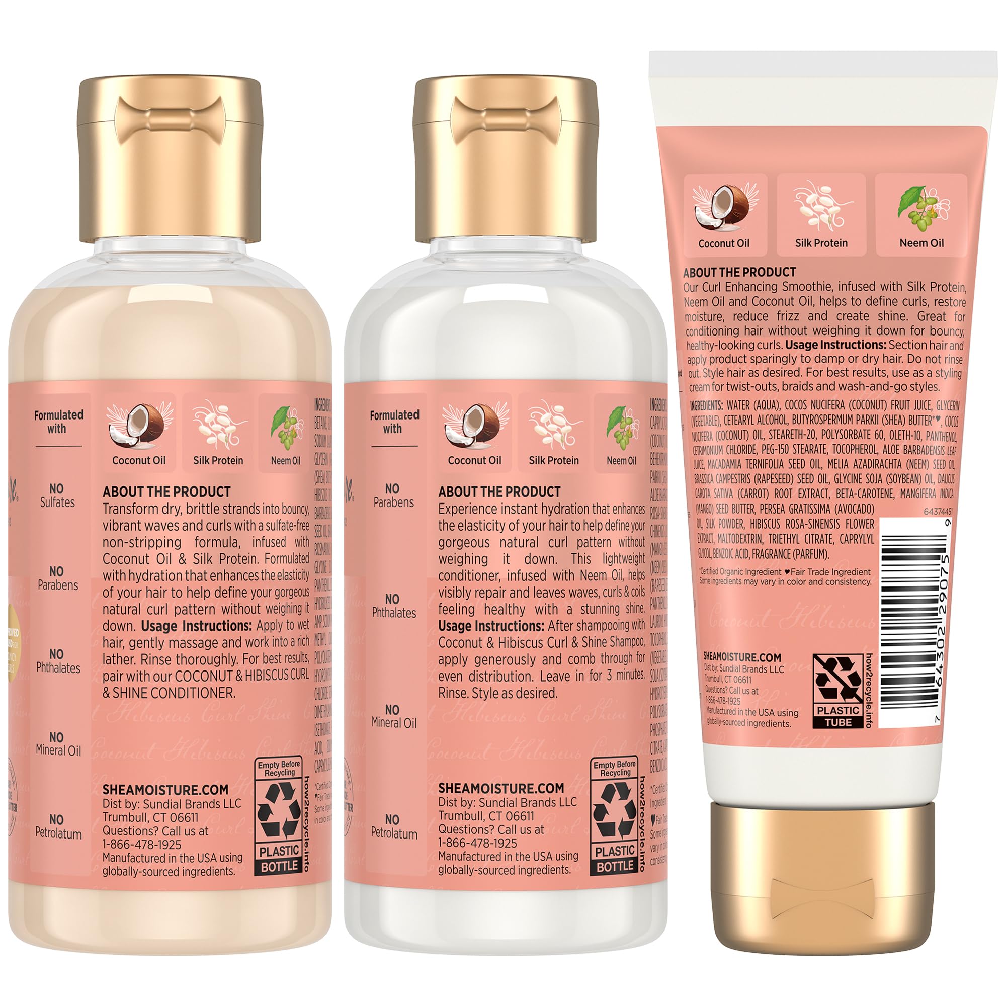 Sheamoisture travel essentials bundle conditioner bottle detangling frizz-free curls