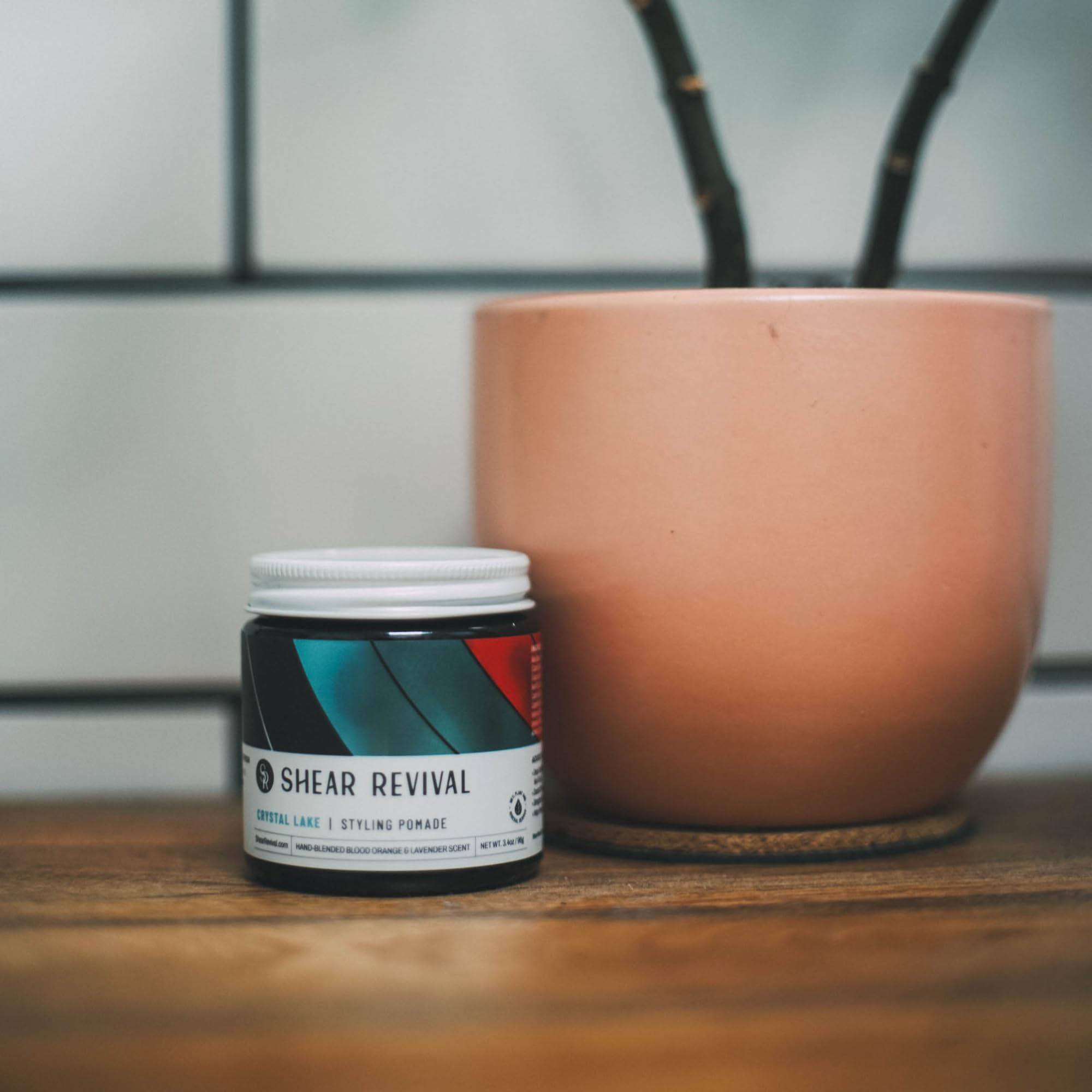 Shear Revival Crystal Lake pomade texture scoop shows medium hold for versatile looks