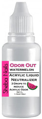 SHEBA NAILS Odor Out Drops bottle reduces acrylic odor in salons.