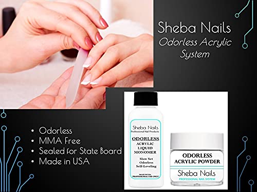 Sealed packaging by Sheba Nails suitable for state board exam requirements.