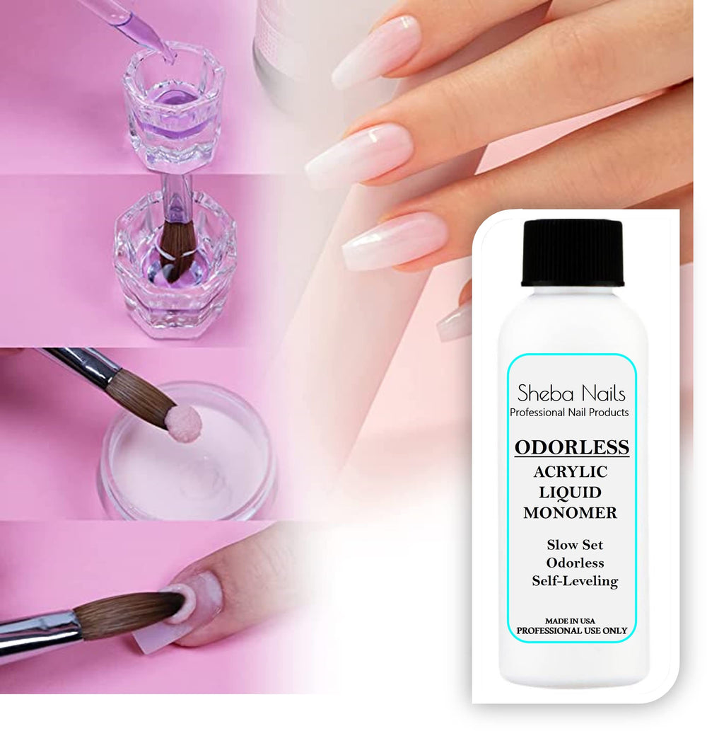 Tacky layer after cure on Sheba Nails odorless system can be cleaned with alcohol.