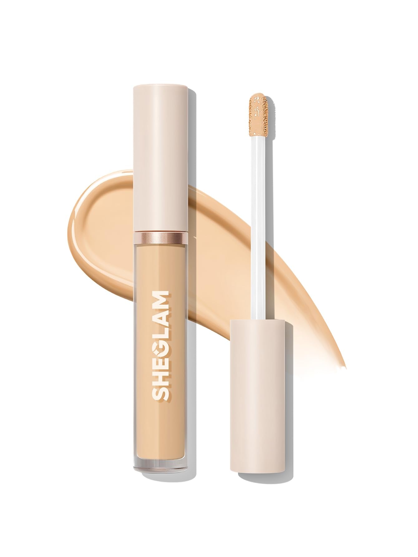 SHEGLAM 12HR Concealer application demonstrates long-wear coverage for brighter under-eye areas