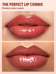 SHEGLAM Lip Rules gloss pen swatch delivering dewy gloss.