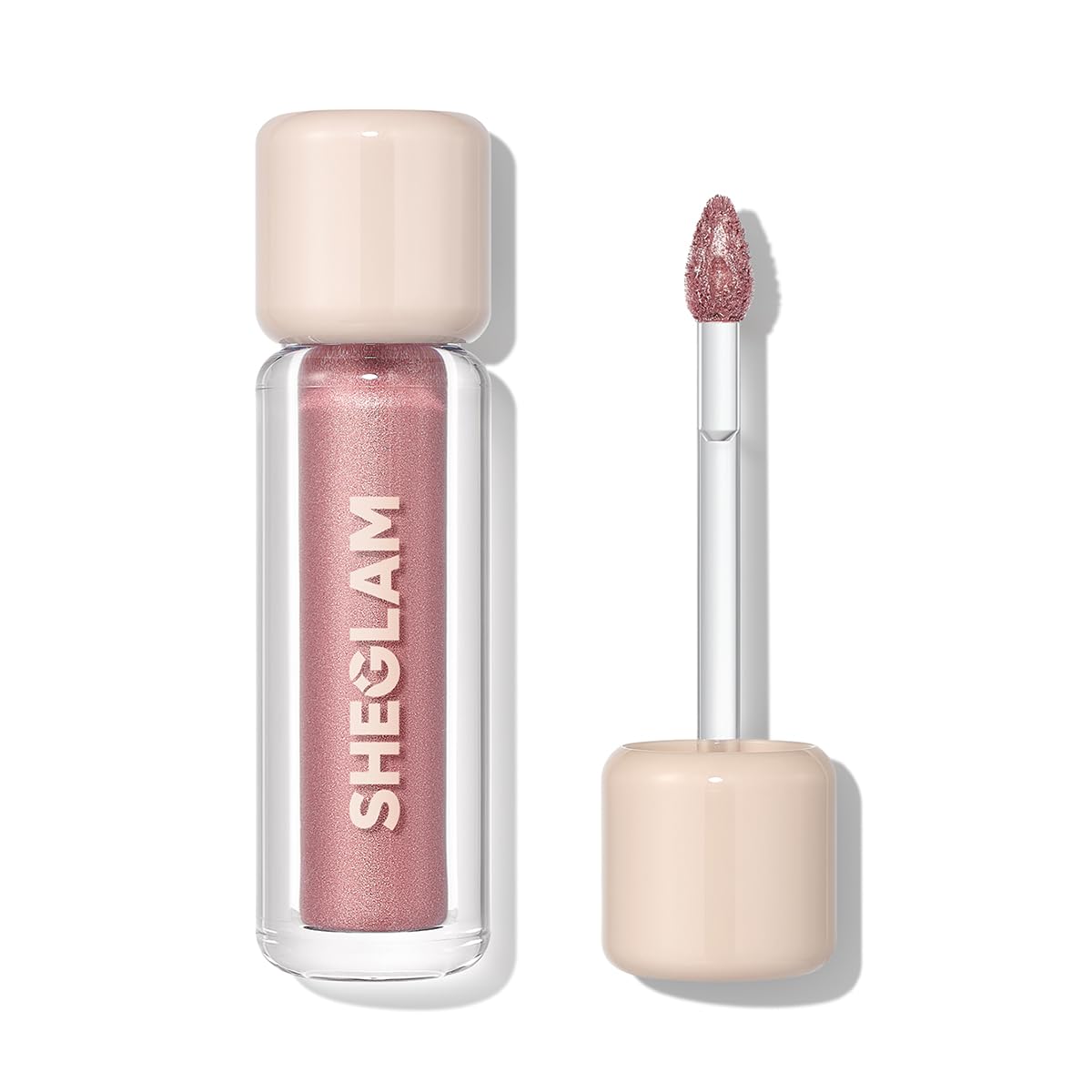 SHEGLAM Airglow Eye Tint Sugar High closeup showing crease-proof, long-wear shimmer.