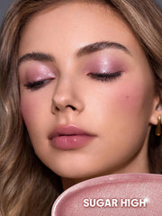 SHEGLAM Airglow Eye Tint Sugar High glitter finish option adds mood-enhancing glow.