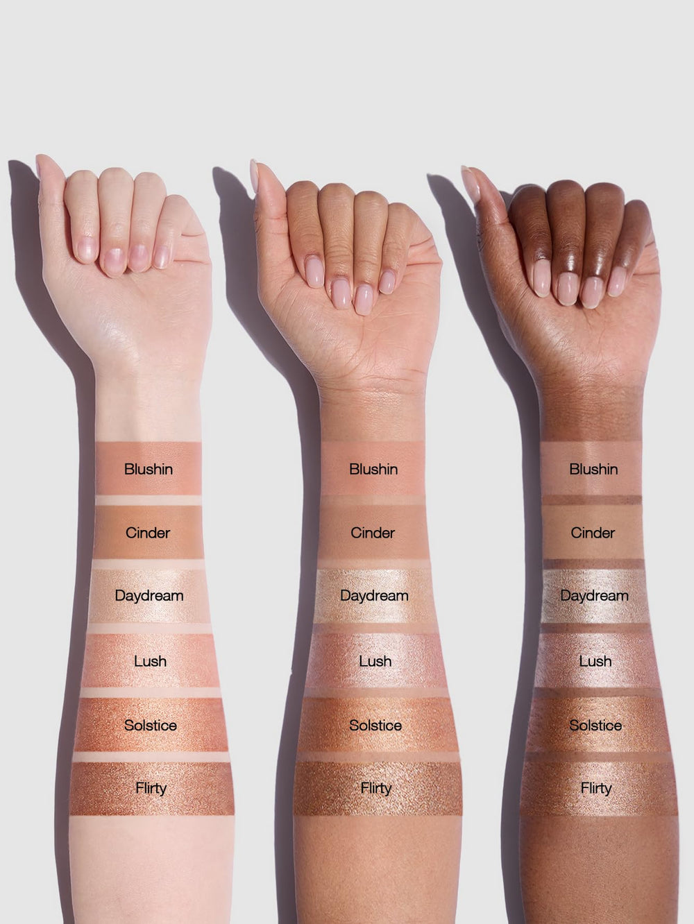 SHEGLAM Creamsicle Eyeshadow Stick neutral shades swatch for versatile eye looks.