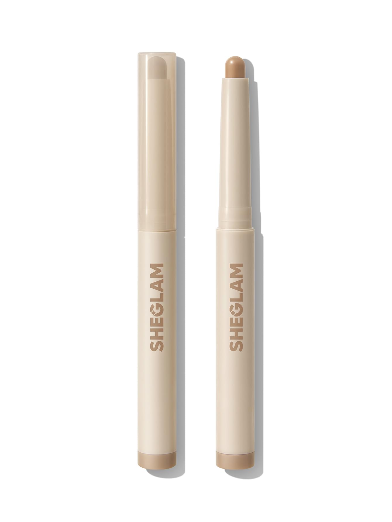 SHEGLAM Creamsicle Eyeshadow Stick swatch shows creamy texture for effortless blending.