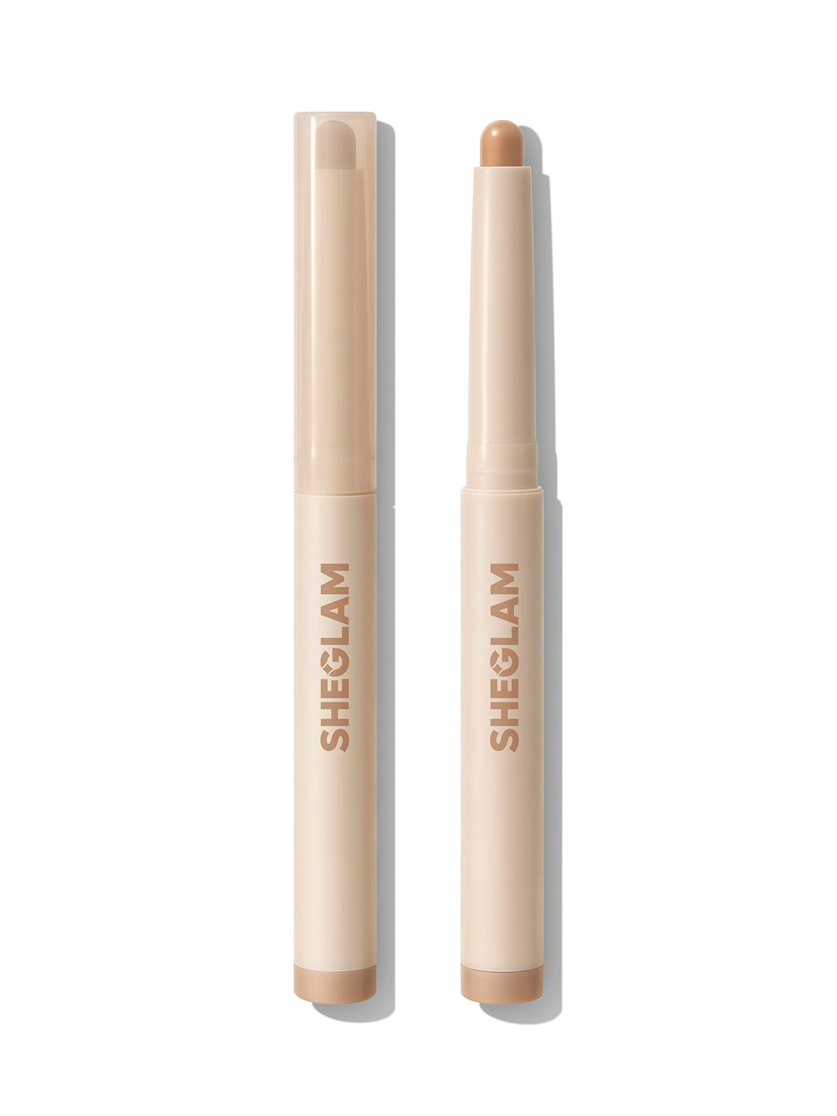 SHEGLAM Creamsicle Eyeshadow Stick swatch shows creamy texture for effortless blending.