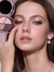 SHEGLAM Daydreamer Mini Palette Bubble Dreams open quad reveals four shade options for quick day-to-night transitions.