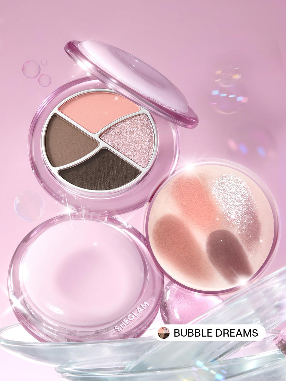 SHEGLAM Daydreamer Mini Palette Leaping Bunny cruelty-free badge signals ethical makeup choice.
