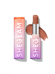 SHEGLAM Dynamatte Boom Bold Color swatch with vibrant pigment for head-turning lips.