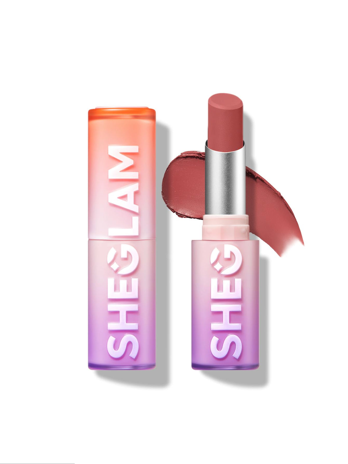 SHEGLAM Dynamatte Boom swatches reveal bold matte shades for vivid lip looks.