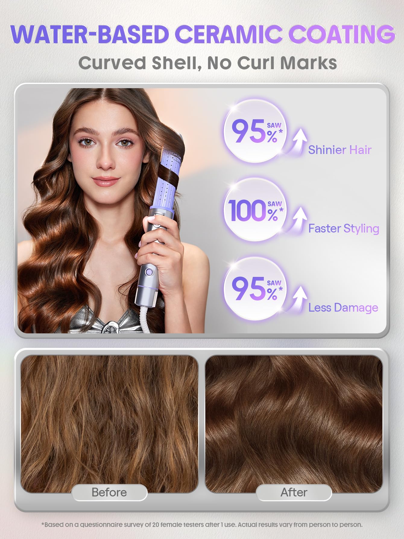 SHEGLAM Hair Cool Lock Airflow Styler offers 5 temperature settings for all hair types.
