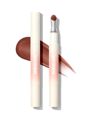 SHEGLAM Hydrating Lip Gloss Toffee Kiss bottle closeup for fuller-looking lips