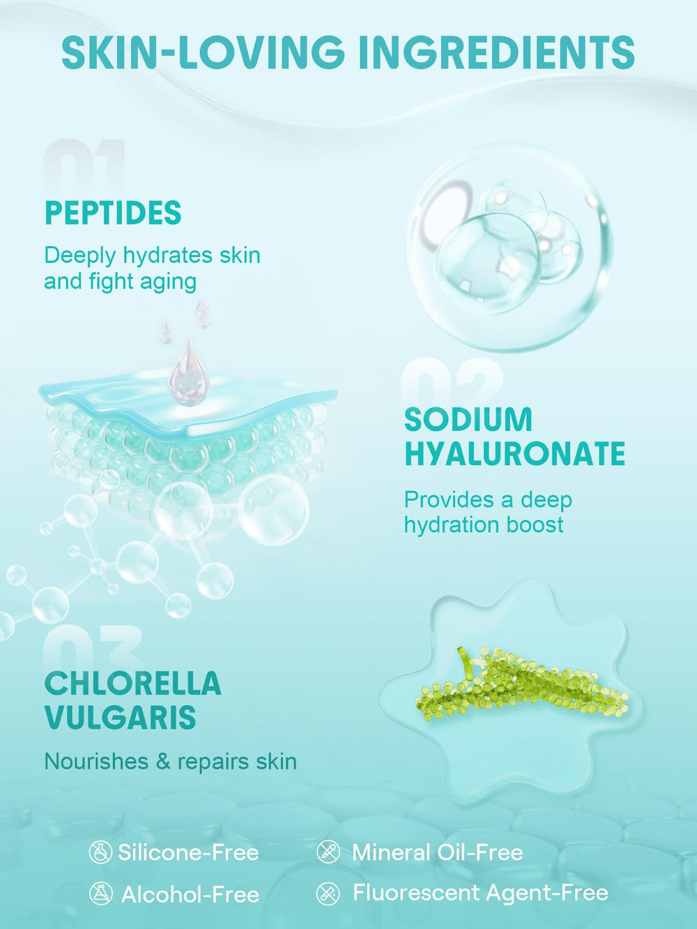 SHEGLAM HydroSlime Primer dewy finish yields lit-from-within glow.