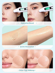 SHEGLAM HydroSlime Primer swatch shows oil-control and moisture balance.
