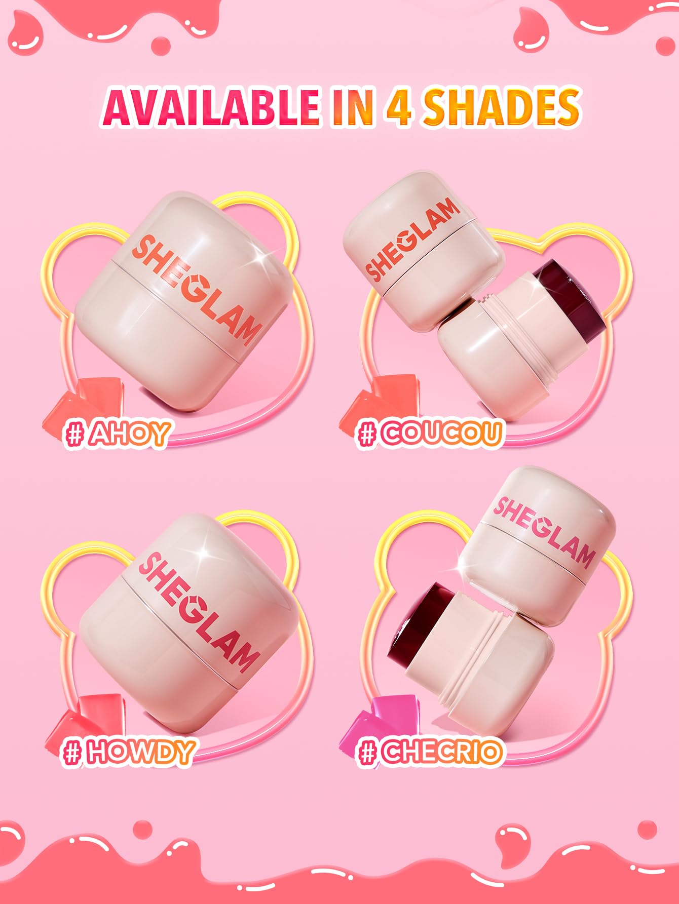 SHEGLAM Jelly-Licious Easy Application demonstrates mess-free lip tinting.