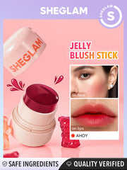 SHEGLAM Jelly-Licious Texture Close-Up highlights a cool, bouncy jelly texture.
