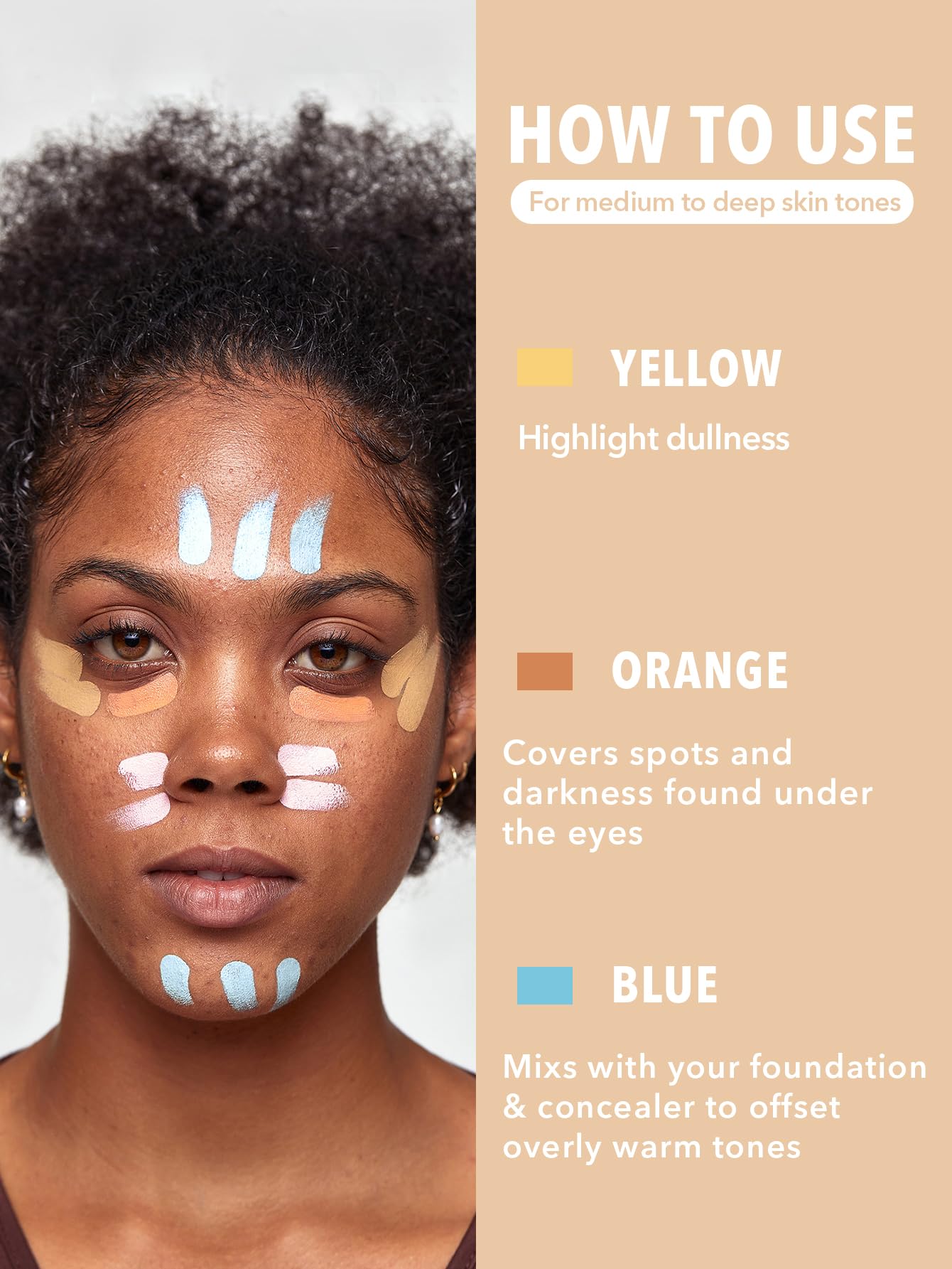 SHEGLAM Like Magic concealer lavender swatches neutralize yellowness for brighter under-eye areas.