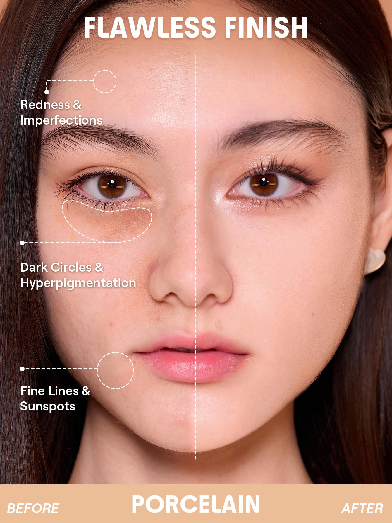 SHEGLAM Lock & Go cushion sponge applying buildable coverage for a natural soft-matte look.