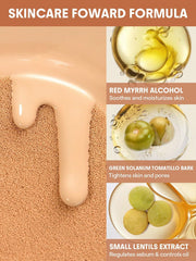 SHEGLAM Lock & Go cushion swatch showcasing long-lasting waterproof wear.