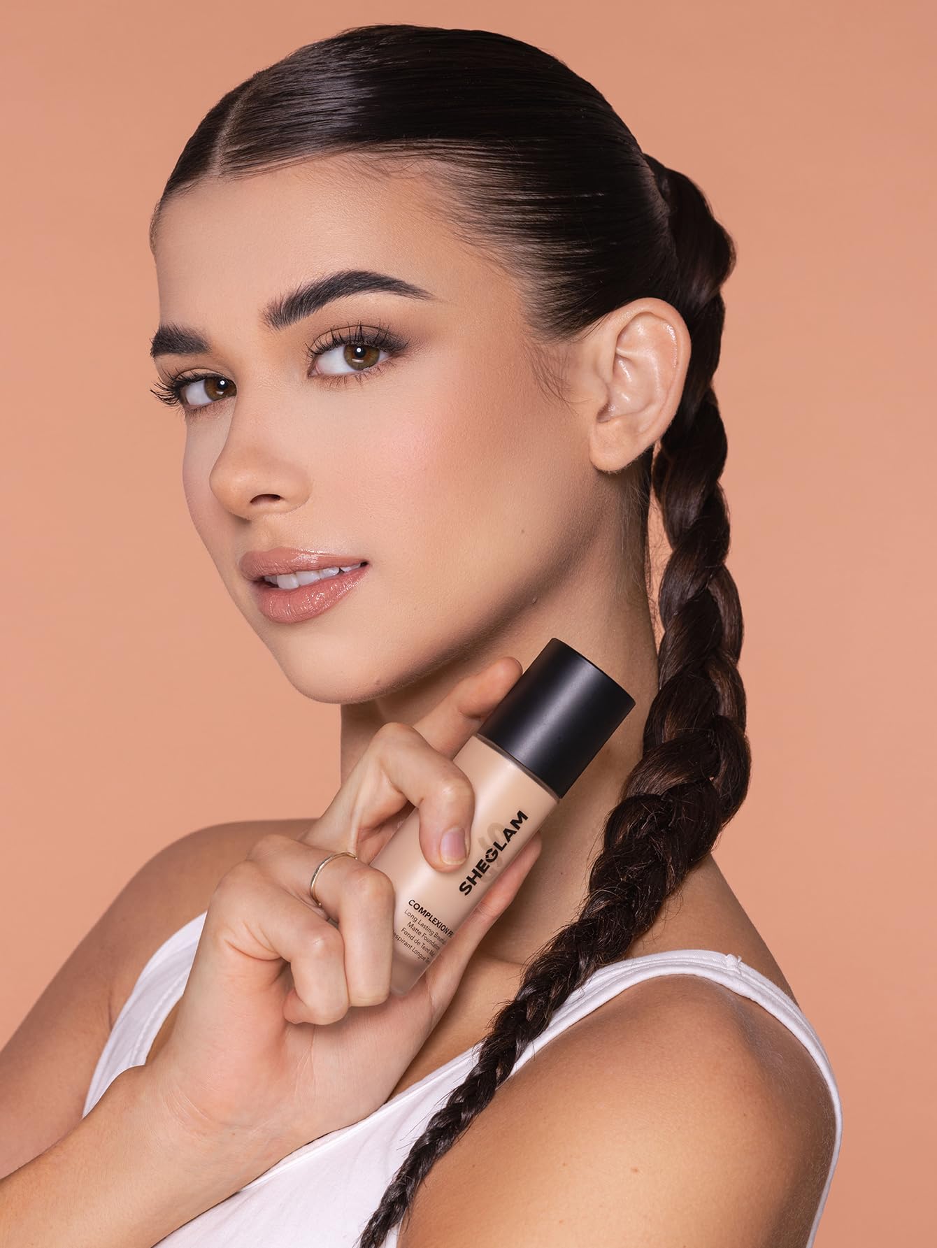 SHEGLAM nude shade swatches on skin for versatile tone matching.