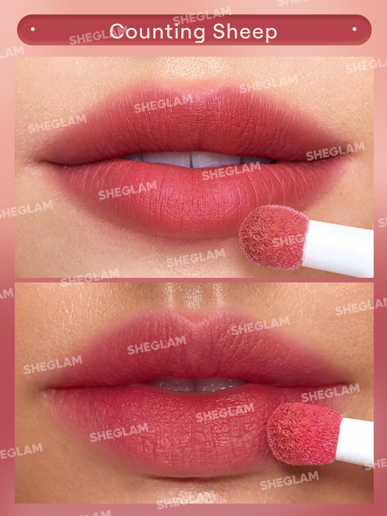 SHEGLAM Pout Pillow Cushion velvet matte finish creates smooth, sophisticated lips.