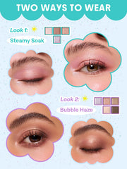 SHEGLAM Sparkle Splash Palette demonstrates blendable, creamy textures for soft to bold looks.