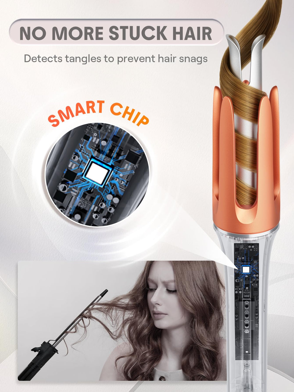 SHEGLAM three temperature settings tailor styling to your hair type.