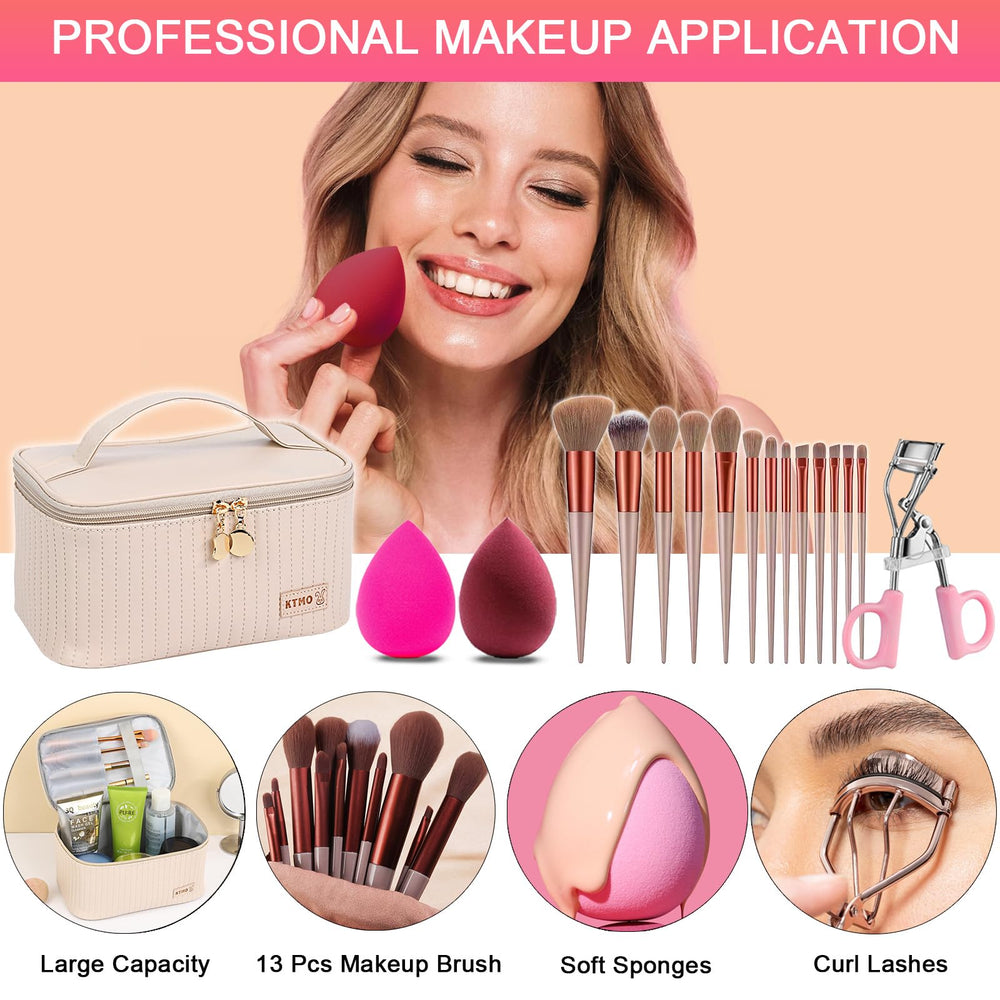 SHELAKIN makeup brush set closeup showing diverse brush heads