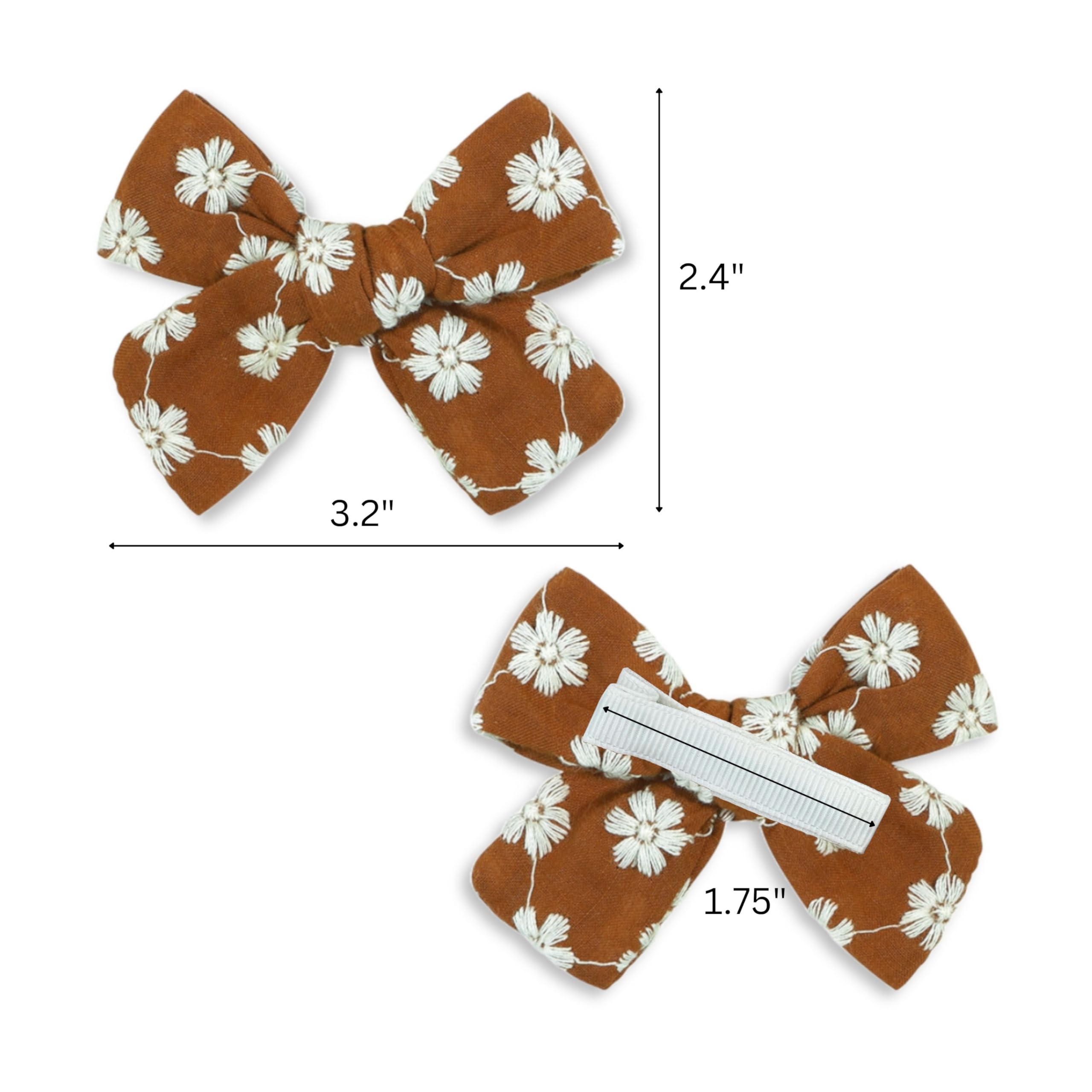 Shelbybox handmade baby hair clips gift set adds cute finishing touch.