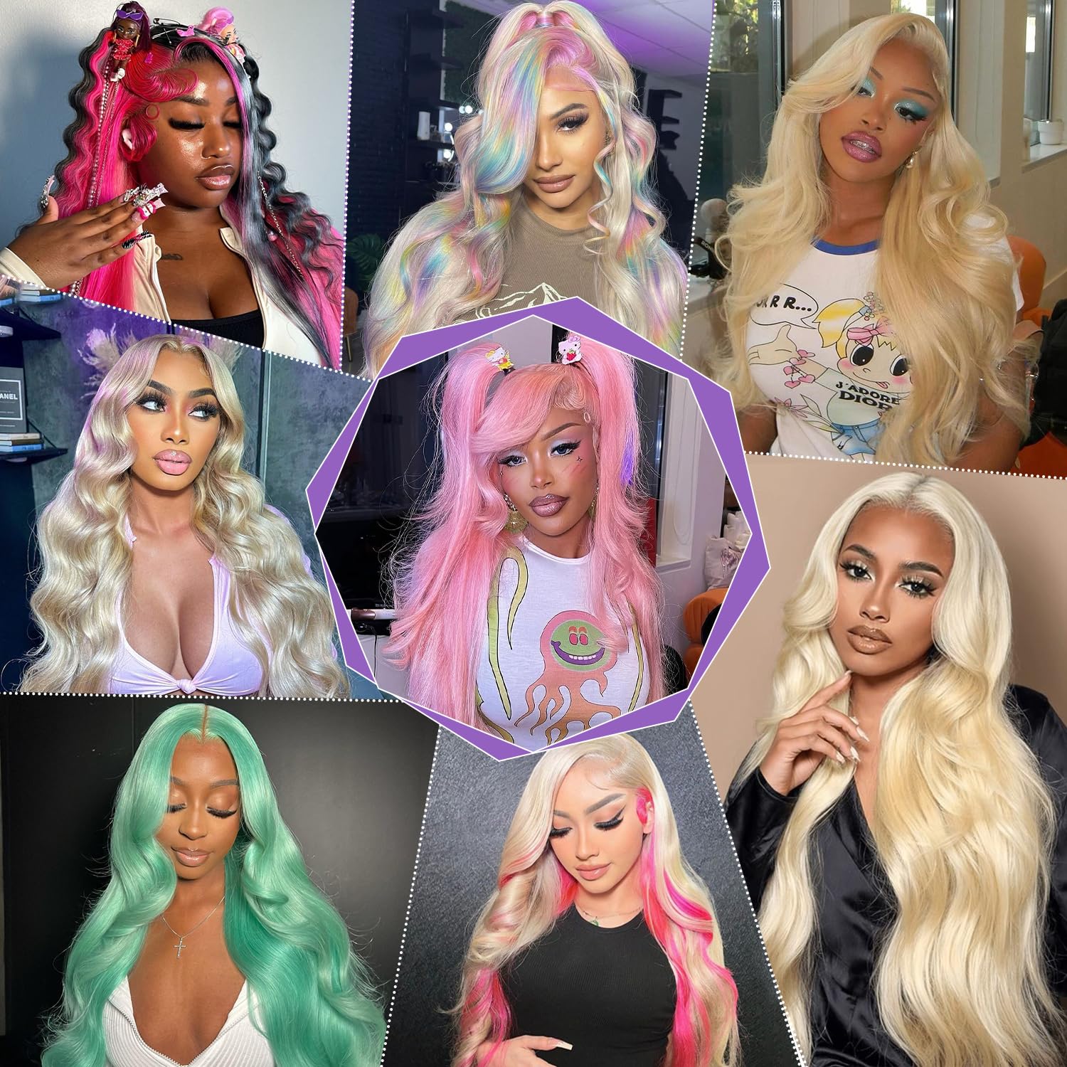 ShengCai 613 wig pre-plucked baby hair ready-to-wear for quick styling.