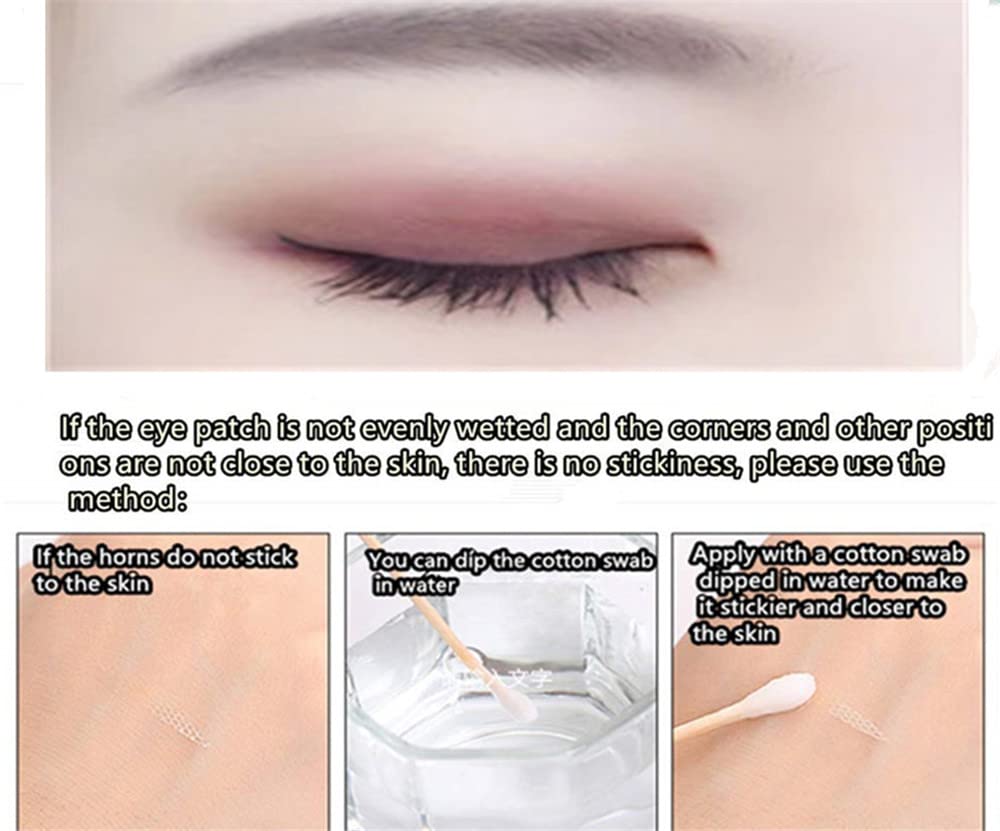 Shenghang eyelid tape application step demonstrates simple lid placement.