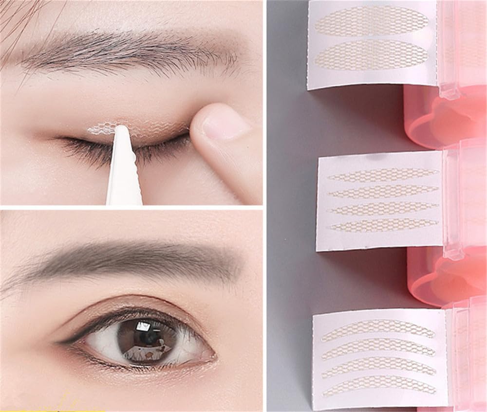 Shenghang eyelid tape application tips image showing easy at-home use.
