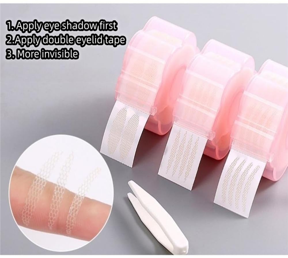 Shenghang eyelid tape invisible edge detail for seamless mascara-friendly look.
